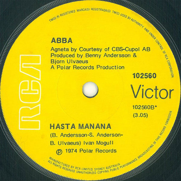 ABBA : So Long (7", Single)