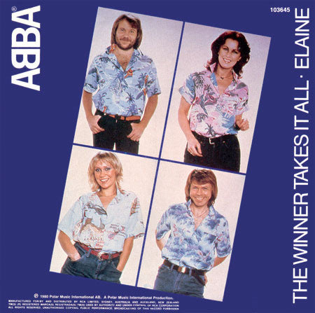 ABBA : The Winner Takes It All / Elaine (7", Single)