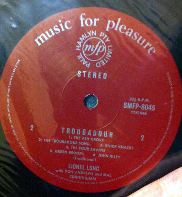 Lionel Long : Troubadour   (LP)