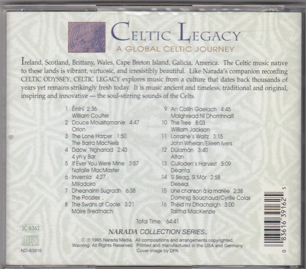 Various : Celtic Legacy A Global Celtic Journey (CD, Comp)
