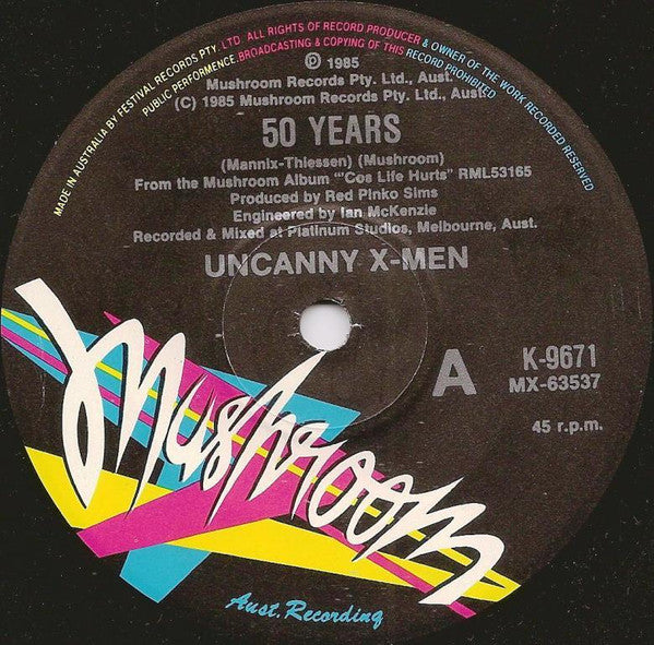 Uncanny X-Men : 50 Years (7", Single, Ltd)