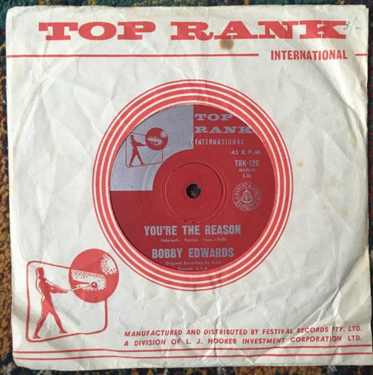 Bobby Edwards (3) With The Four Young Men : You're The Reason (7")