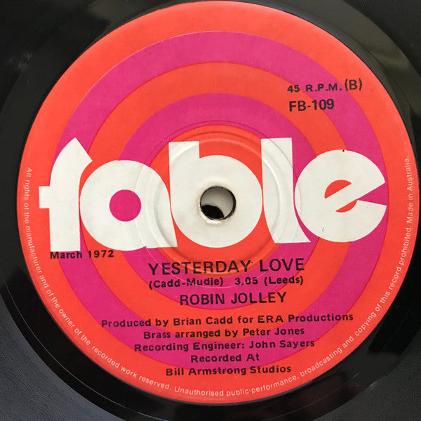 Robin Jolley : Marshall's Portable Music Machine (7", Single)