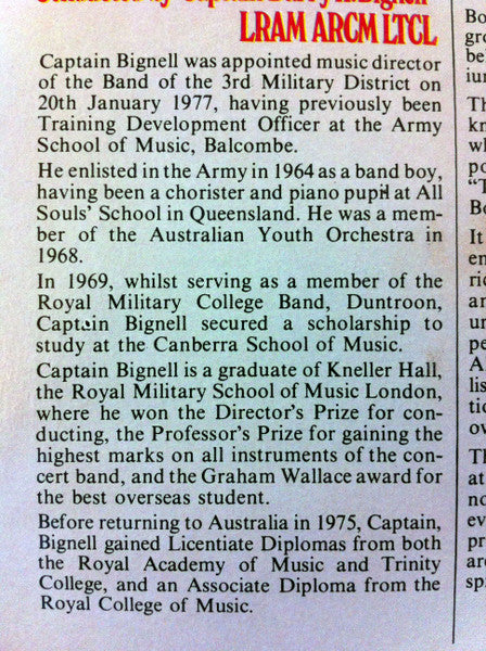 The Australian Army Band Of The Third Military District* : Great Marches Of Alford & Sousa (LP)