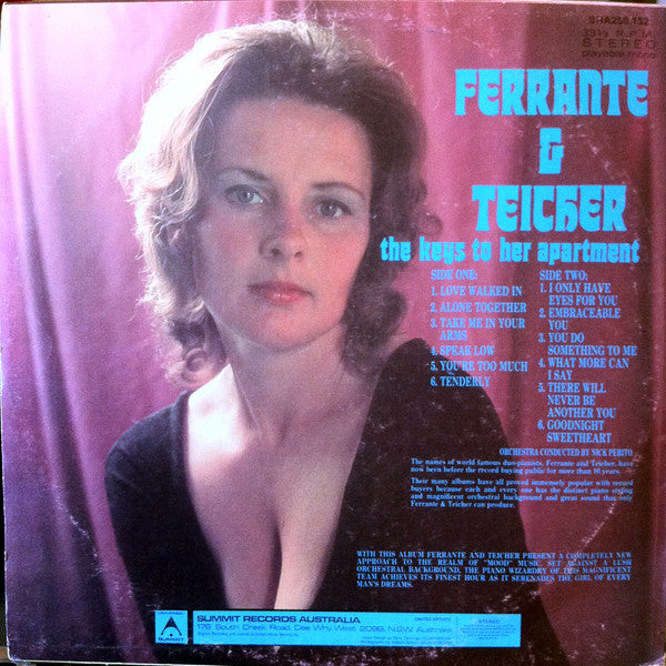 Ferrante & Teicher : The Keys To Her Apartment (LP, Album, RE)