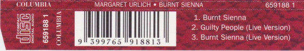 Margaret Urlich : Burnt Sienna (CD, Single)