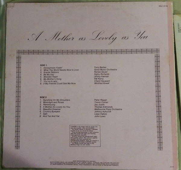 Various : A Mother As Lovely As You (LP, Comp)