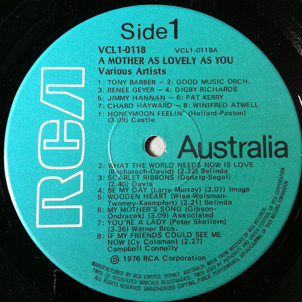 Various : A Mother As Lovely As You (LP, Comp)