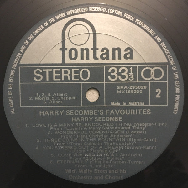 Harry Secombe, Wally Stott And His Orchestra And Chorus : Favourites (LP, Comp, Gat)