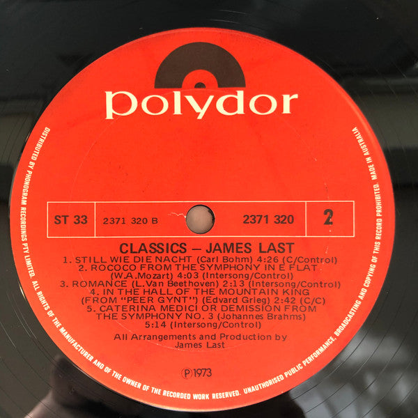 James Last Orchestra* : Classics (LP, Album)