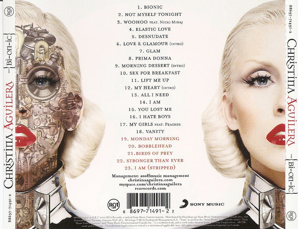 Christina Aguilera : Bionic (CD, Album, Dlx)