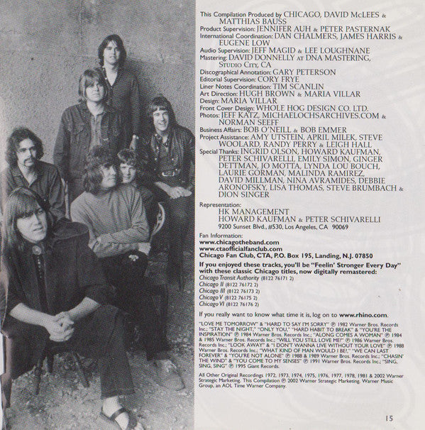 Chicago (2) : The Chicago Story: Complete Greatest Hits (2xCD, Comp, RM)