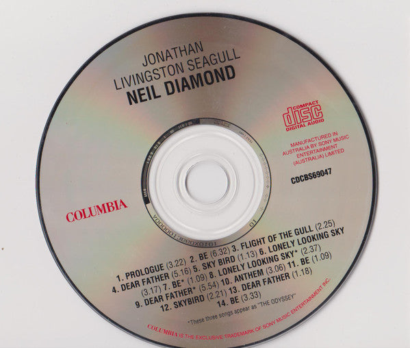 Neil Diamond : Jonathan Livingston Seagull (Original Motion Picture Sound Track) (CD, Album, RE)