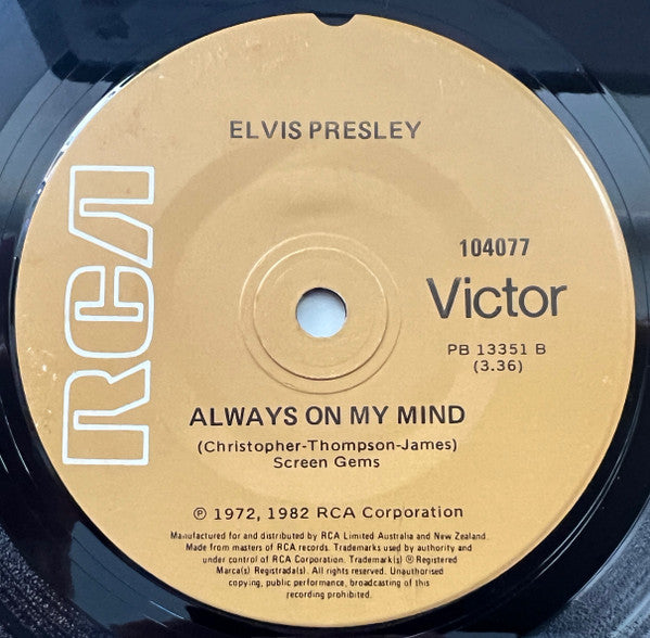 Elvis Presley : The Elvis Medley (7", Single)