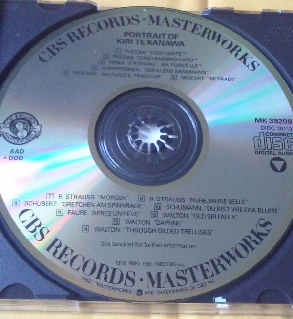 Kiri Te Kanawa : A Portrait Of Kiri Te Kanawa (CD, Comp, RE)