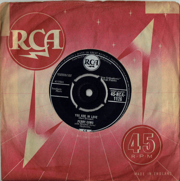 Perry Como : I Know (7", Single, Pus)
