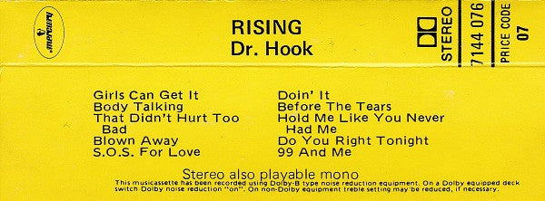 Dr. Hook : Rising (Cass, Album)