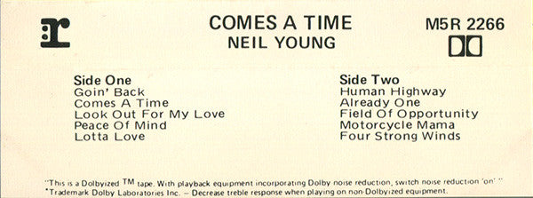 Neil Young : Comes A Time (Cass, Album, Dol)