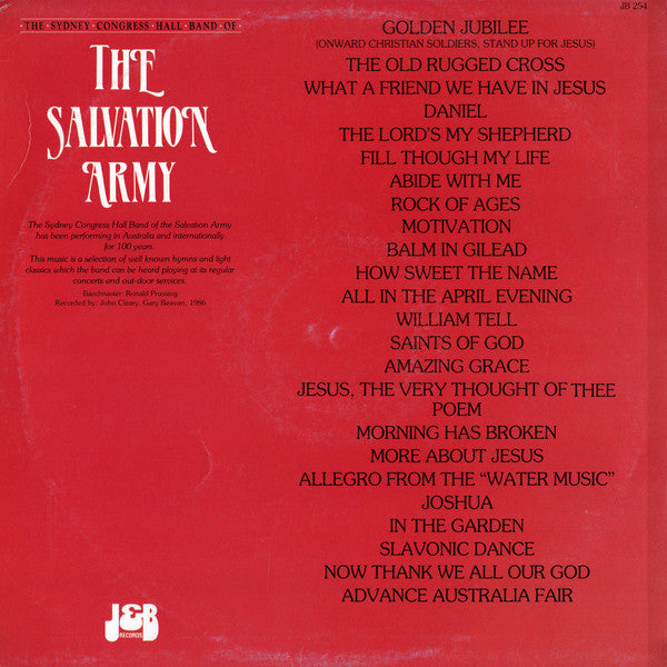 The Sydney Congress Hall Band Of The Salvation Army : Golden Jubilee (LP)