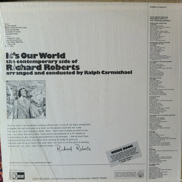 Richard Roberts (4) : It's Our World (LP, Album)