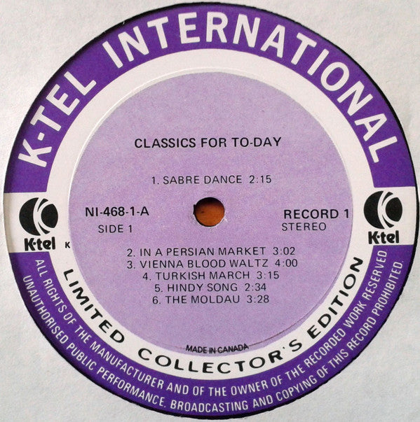 Various : Classics For Today (2xLP, Album, Comp, Gat)