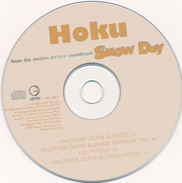 Hoku : Another Dumb Blonde (CD, Single, Enh)