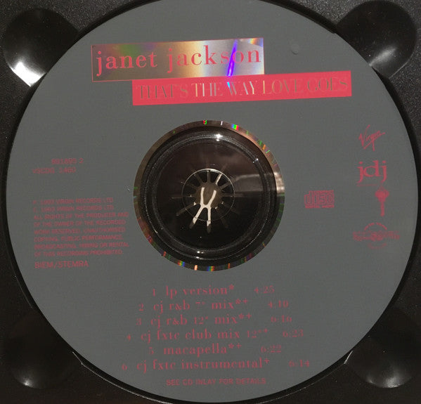 Janet Jackson : That's The Way Love Goes (CD, Single, Dig)