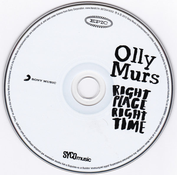 Olly Murs : Right Place Right Time (CD, Album)