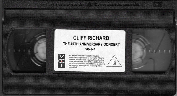 Cliff Richard : The 40th Anniversary Concert (VHS, PAL)