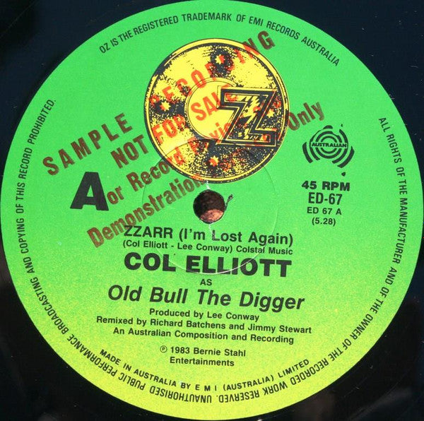 Col Elliott : Zzarr (I'm Lost Again) (12", Single, Promo)