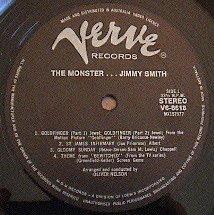 Jimmy Smith : Monster (LP, Album, RE)