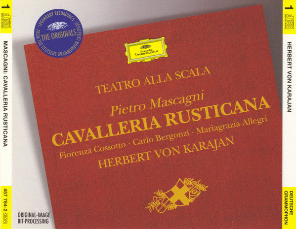 Pietro Mascagni, Teatro Alla Scala, Fiorenza Cossotto, Carlo Bergonzi, Mariagrazia Allegri*, Herbert von Karajan : Cavalleria Rusticana (CD, Album, RM)
