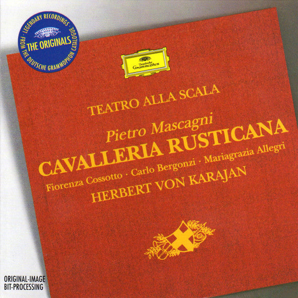 Pietro Mascagni, Teatro Alla Scala, Fiorenza Cossotto, Carlo Bergonzi, Mariagrazia Allegri*, Herbert von Karajan : Cavalleria Rusticana (CD, Album, RM)