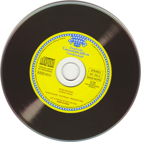 Pietro Mascagni, Teatro Alla Scala, Fiorenza Cossotto, Carlo Bergonzi, Mariagrazia Allegri*, Herbert von Karajan : Cavalleria Rusticana (CD, Album, RM)