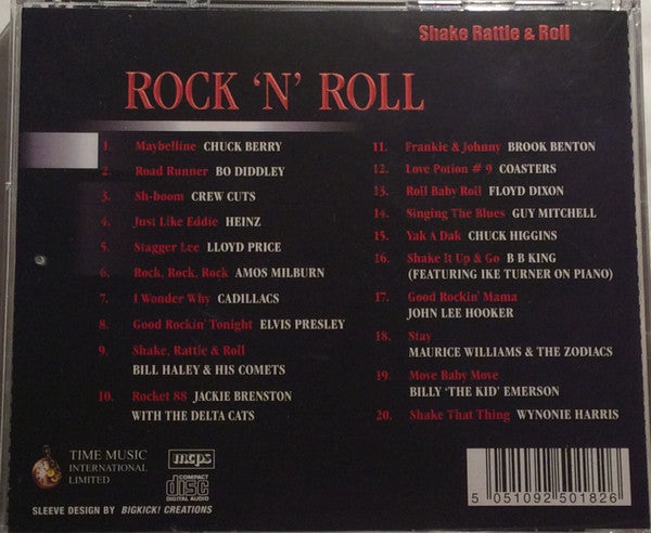 Various : Rock 'N' Roll   Shake Rattle And Roll (CD, Comp)