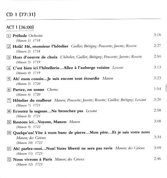 Massenet* - Featuring Fanny Heldy : Manon (2xCD, Mono, RE, RM)