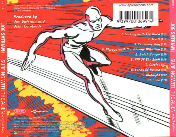 Joe Satriani : Surfing With The Alien (CD, Album, RE, RM)