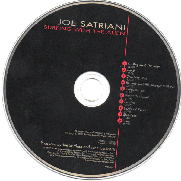 Joe Satriani : Surfing With The Alien (CD, Album, RE, RM)