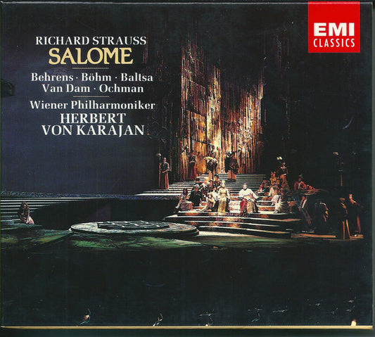 Richard Strauss - Behrens* · Böhm* · Baltsa* · Van Dam* · Ochman* · Wiener Philharmoniker · Herbert von Karajan : Salome (2xCD, Album, RE, RM + Box, Sli)