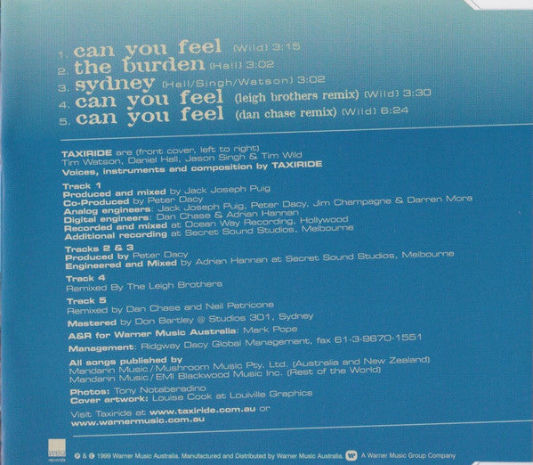 Taxiride : Can You Feel (CD, Maxi)