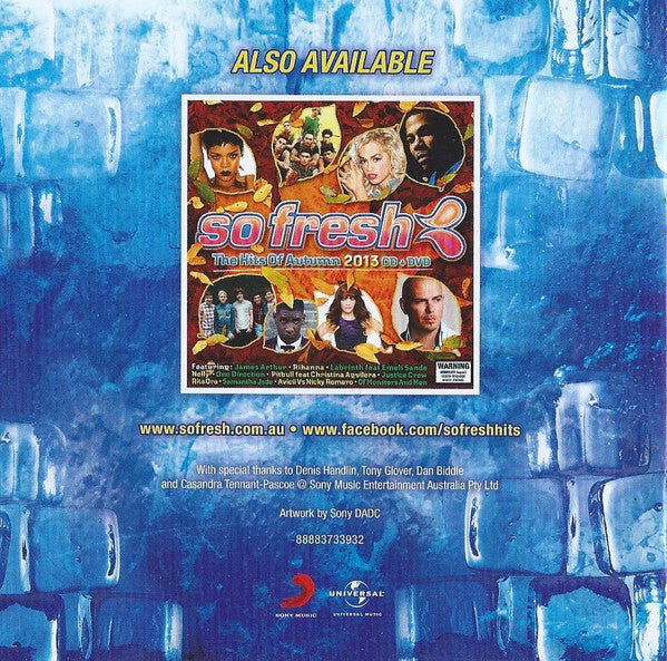 Various : So Fresh: The Hits Of Winter 2013 CD+DVD (CD, Comp + DVD-V, Comp)