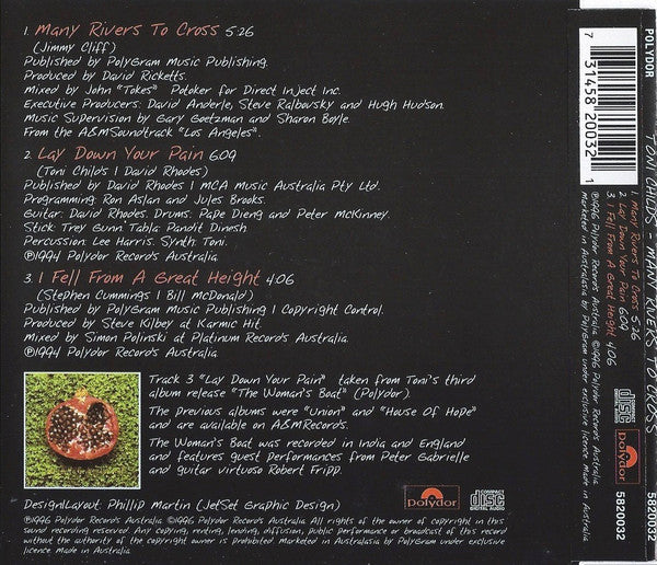 Toni Childs : Many Rivers To Cross (CD, Single)
