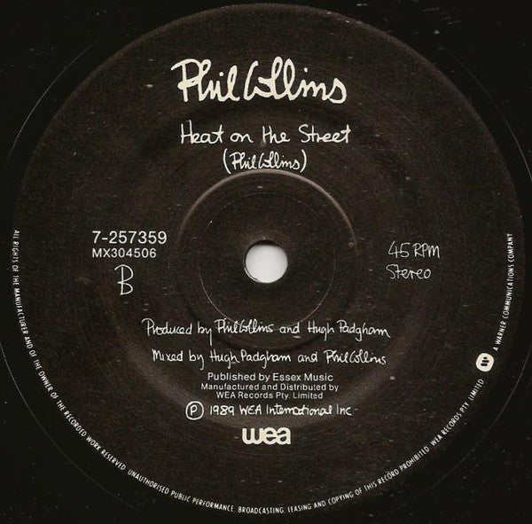 Phil Collins : Another Day In Paradise (7", Single, Pic)
