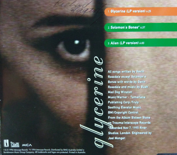 Bush : Glycerine (CD, Single)