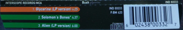 Bush : Glycerine (CD, Single)