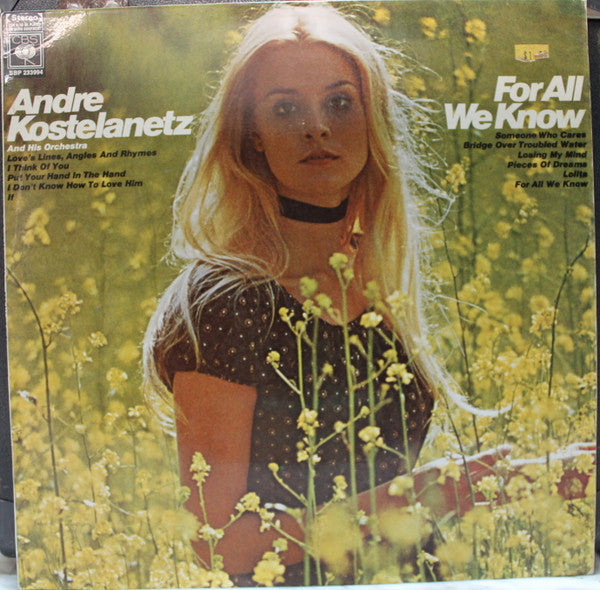 Andre Kostelanetz And His Orchestra* : For All We Know (LP, Album)