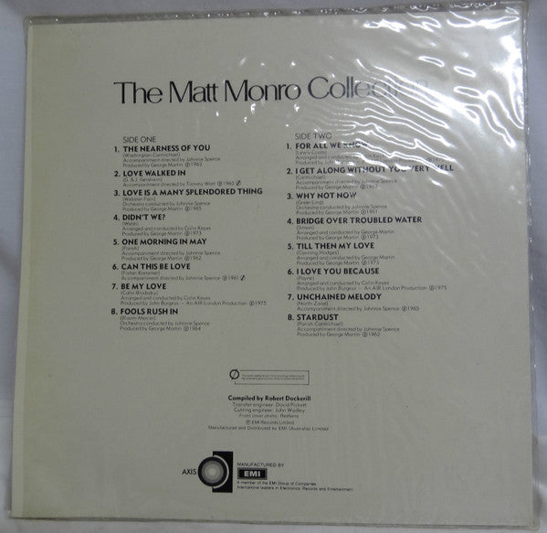 Matt Monro : The Matt Monro Collection (LP, Comp)