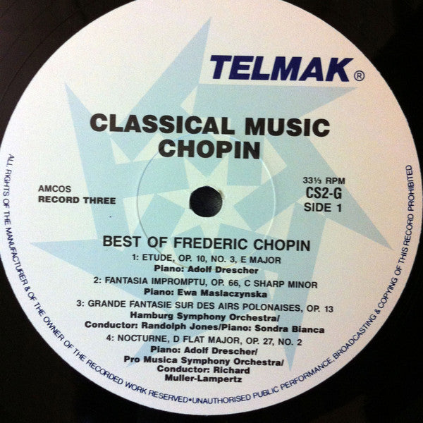 Chopin* : The Best Of Chopin (LP, Album, Comp)