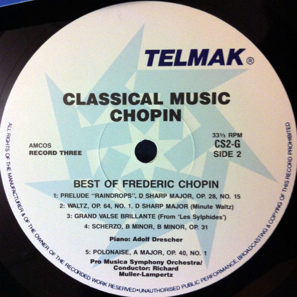 Chopin* : The Best Of Chopin (LP, Album, Comp)