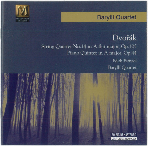 Antonín Dvořák, Edith Farnadi, Barylli Quartet : String Quartet No. 14 in A Flat Major, Op. 105 / Piano Quartet In A Major, Op. 81 (CD, RE)
